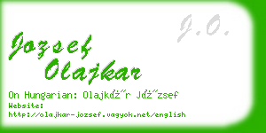 jozsef olajkar business card